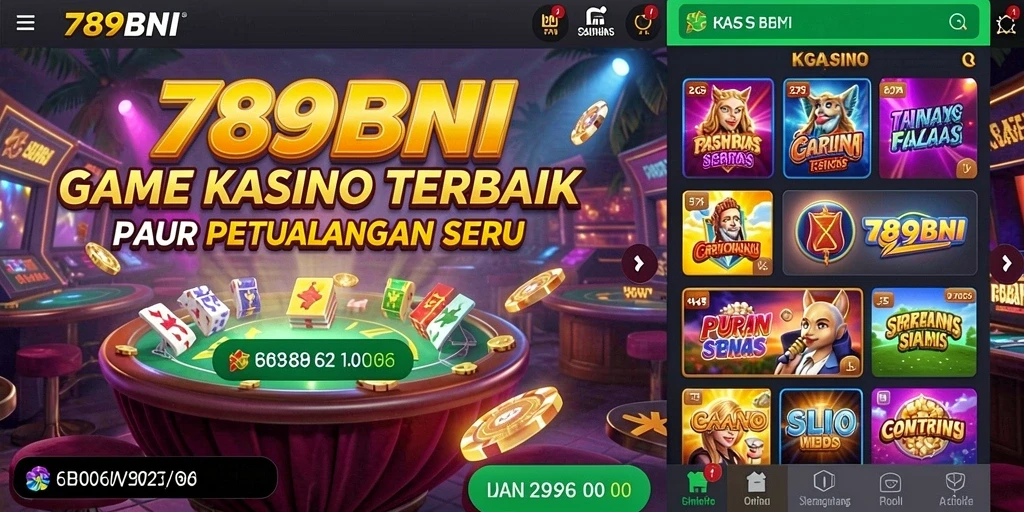 Tampilan gameplay seru di 789BNI dengan berbagai pilihan permainan kasino.