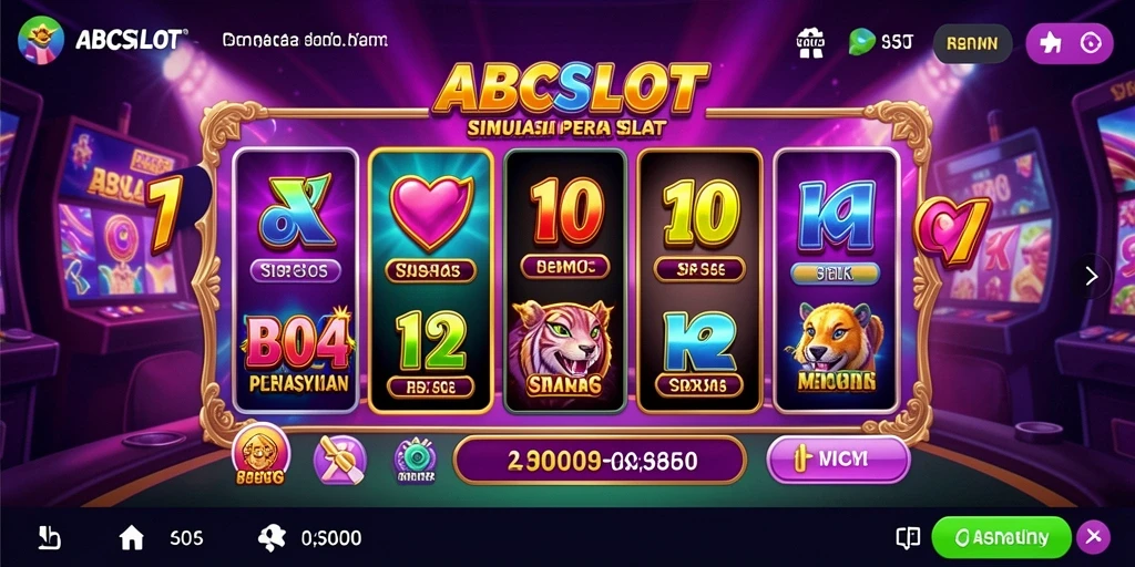 Tampilan gameplay menarik dari ABCSLOT dengan mesin slot yang beragam.