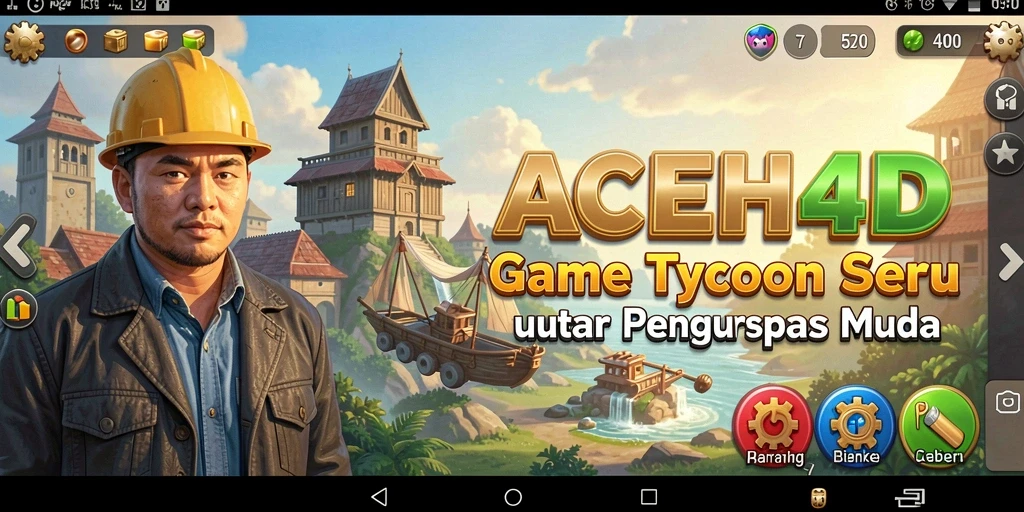 Tampilan gameplay seru ACEH4D dengan berbagai elemen Tycoon.