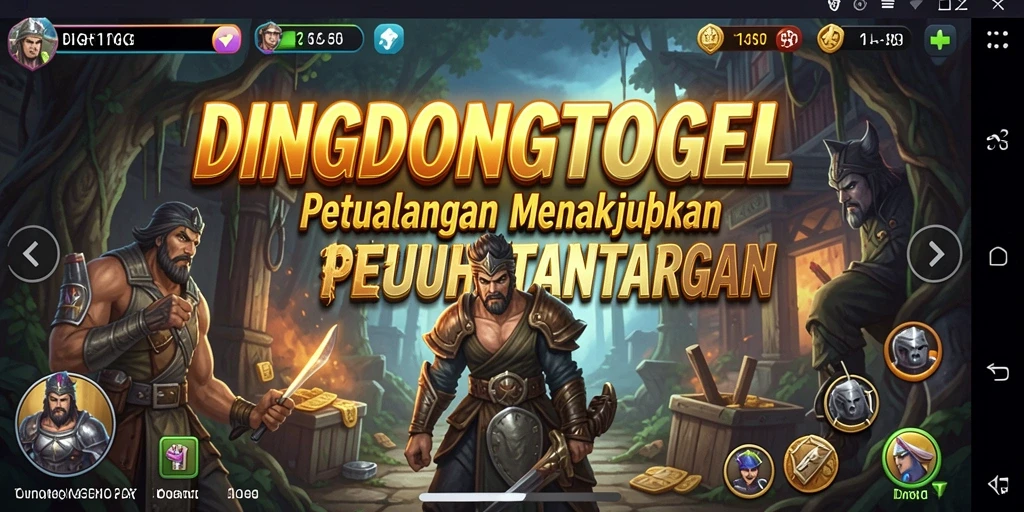 Tampilan gameplay seru DINGDONGTOGEL dengan grafik menakjubkan.
