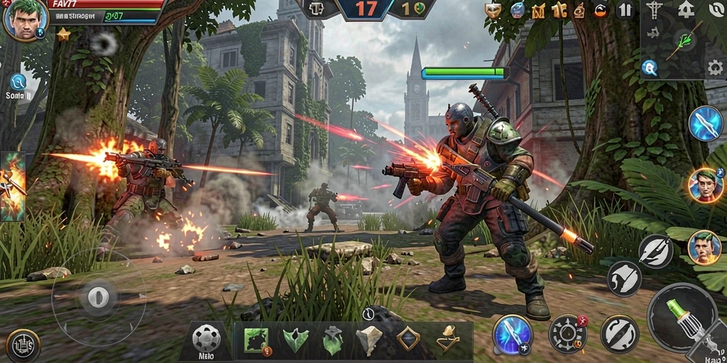 Tampilan gameplay FAV77 dengan pertempuran strategis yang mendebarkan.