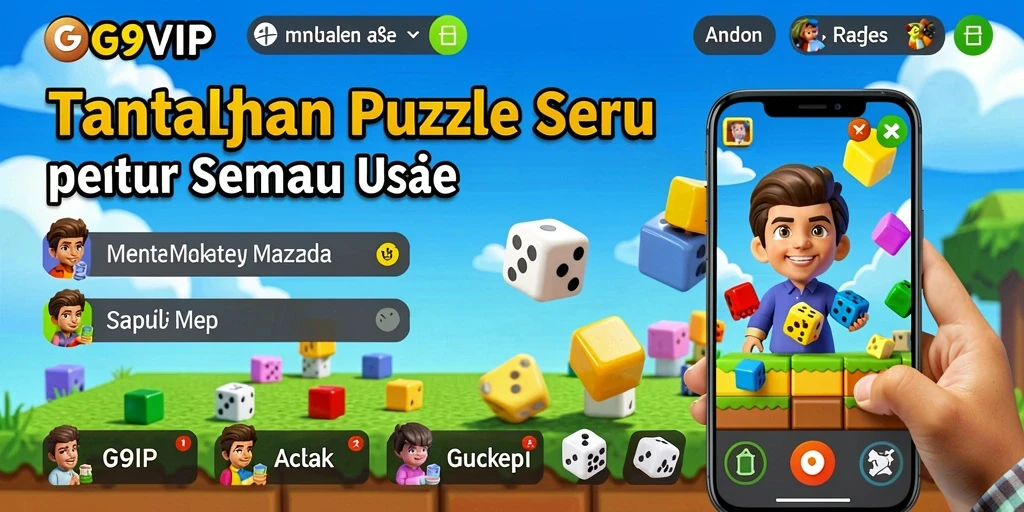 Screenshot G9VIP menampilkan gameplay Puzzle yang seru dan menantang.