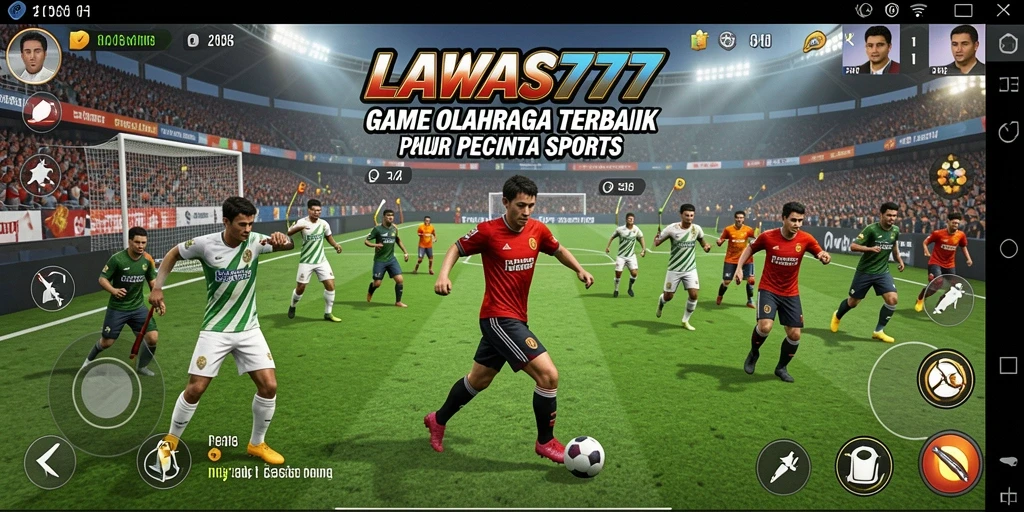 Tampilan gameplay seru dari LAWAS777 yang menampilkan aksi olahraga.