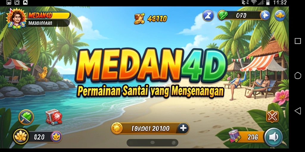 Screenshot menunjukkan gameplay menarik dari MEDAN4D.