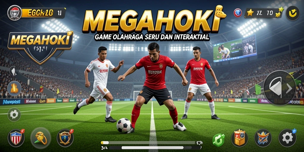 Tangkapan layar <strong>MEGAHOKI</strong> menunjukkan aksi olahraga yang mendebarkan.