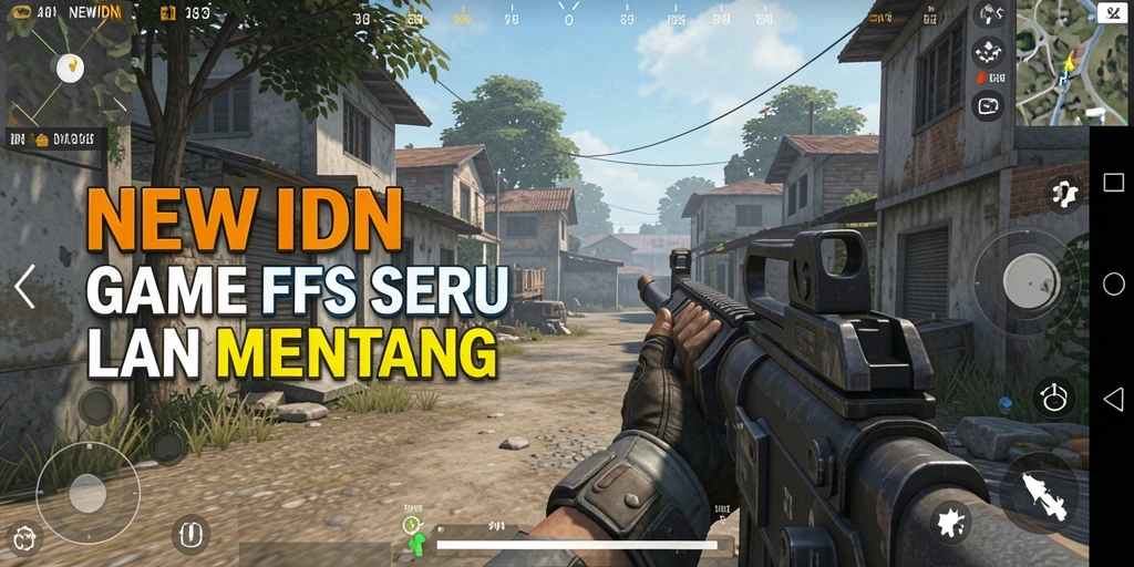 Tampilan gameplay menegangkan dari <strong>NEWIDN</strong> dengan aksi tembak-menembak yang seru.