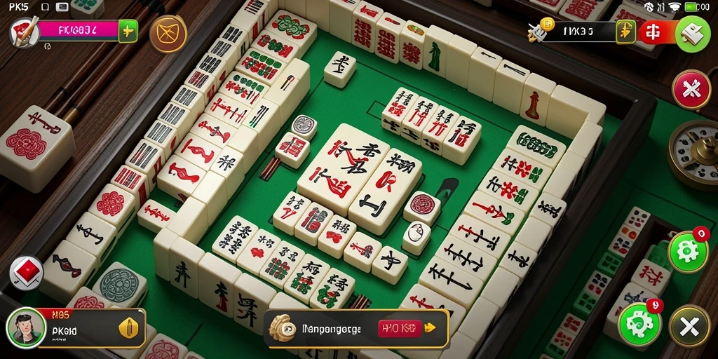 Tampilan gameplay Mahjong yang menarik di PK95.