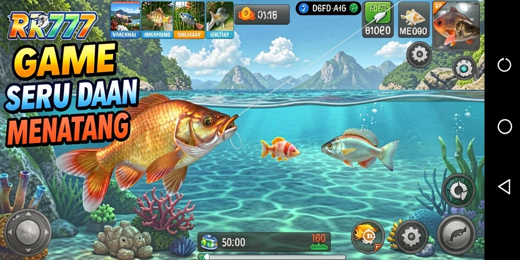 Tangkapan ikan menakjubkan di gameplay RR777.
