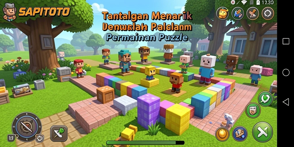 Tampilan gameplay SAPITOTO yang menantang dan menarik.