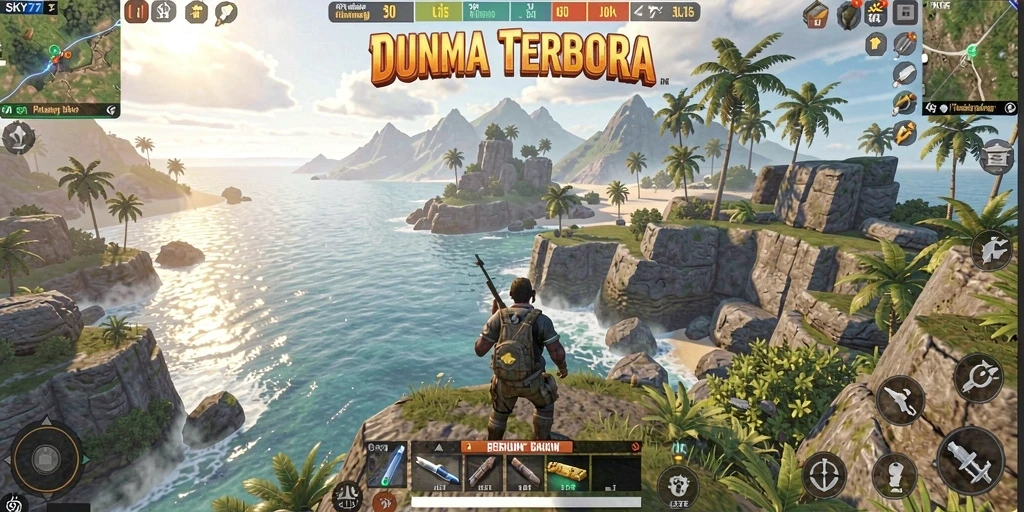 Screenshot gameplay Open World dari SKY77 yang menarik.