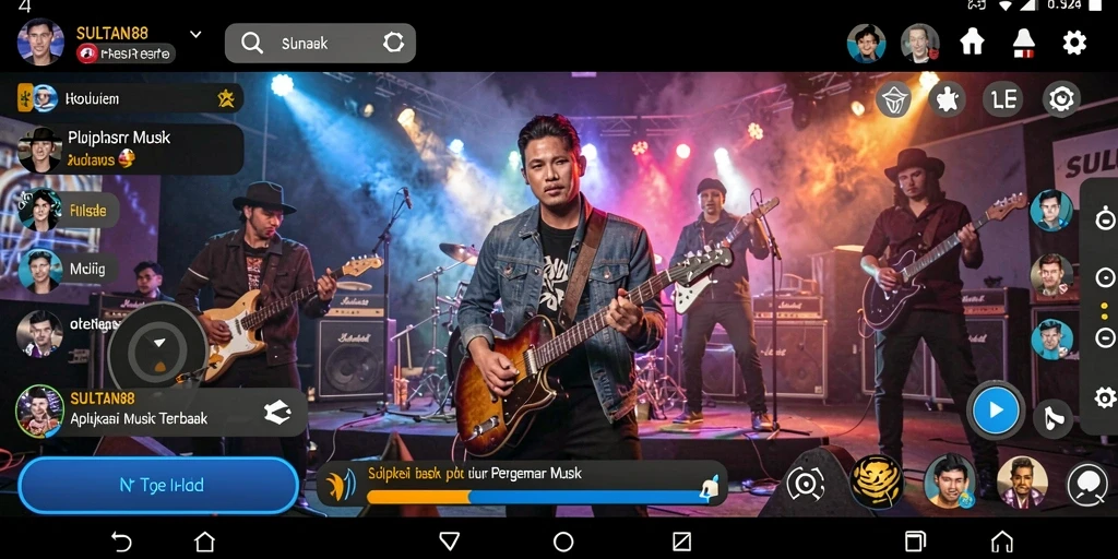 Tampilan gameplay interaktif dalam SULTAN88 yang penuh dengan musik.