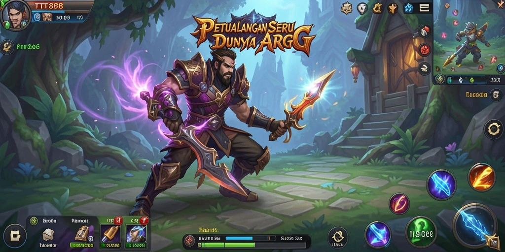 Screenshot menampilkan aksi mendebarkan dalam gameplay ARPG TTT888.