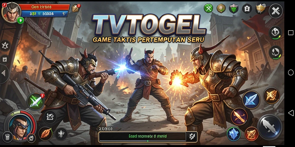 Tangkapan layar utama gameplay TVTOGEL dengan aksi pertempuran seru.