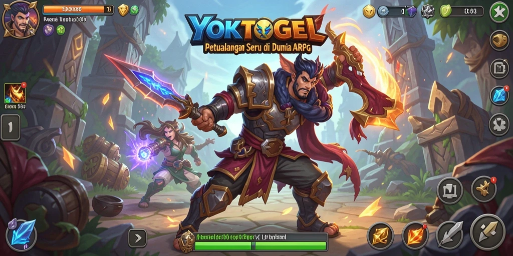 Tangkapan layar menunjukkan aksi intens di dalam <strong>YOKTOGEL</strong> dalam pertempuran ARPG.